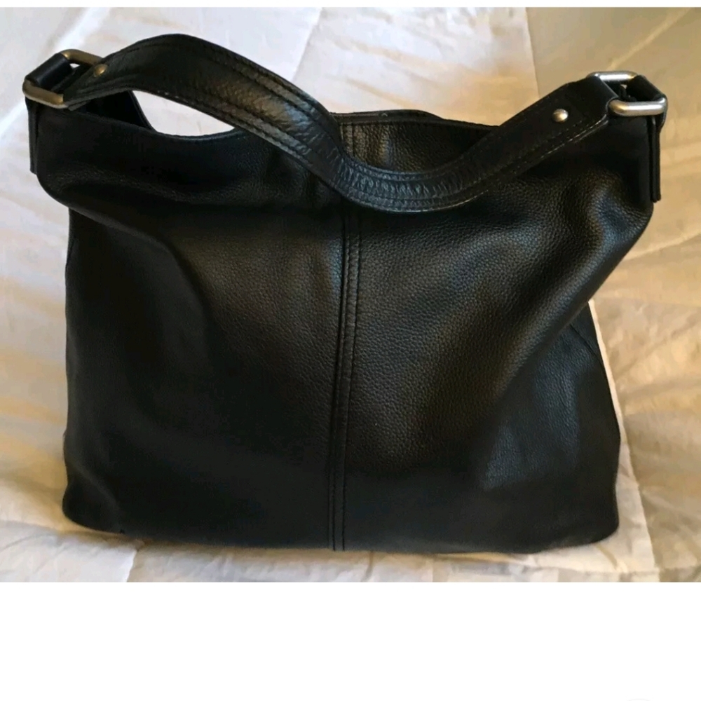 Black Leather Shoulder Purse